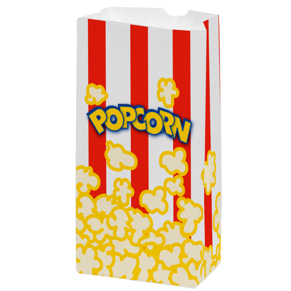 Bolsa para Popcorn 1 lb – Kraft Blanco
