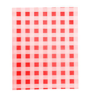 Pliego de papel cuadro rojo